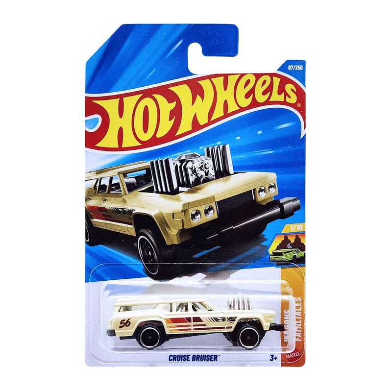 Image of Hot Wheels Cruise Bruiser Wagons Ages 3 and Up 87 /250 (Cream)