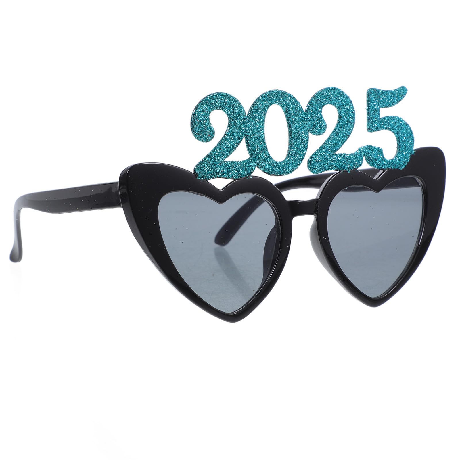 MAGICLULU 1pair Year Celebration Glasses Heart Frame Eyewear Fun Party Props for Year Eve Novelty Glasses for Adults Unique Party Supplies for Festive