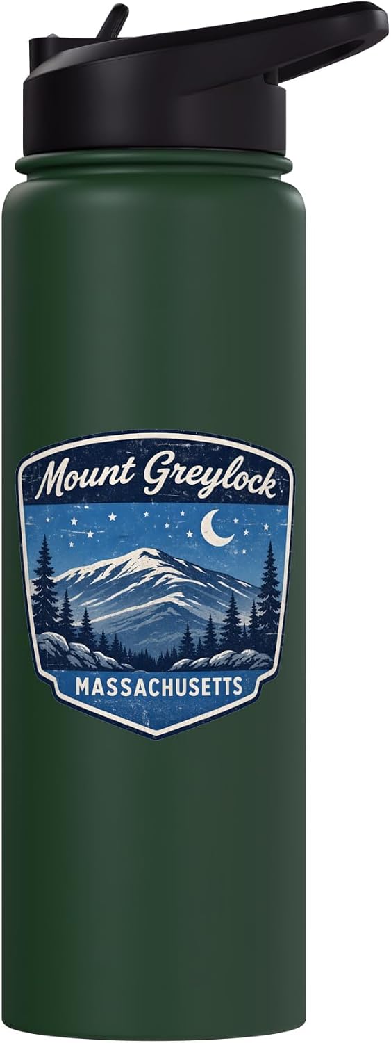 Mount Greylock Massachusetts Mountain Hiking Nature Outdoors Stainless Steel Insulated Water Bottle image 3