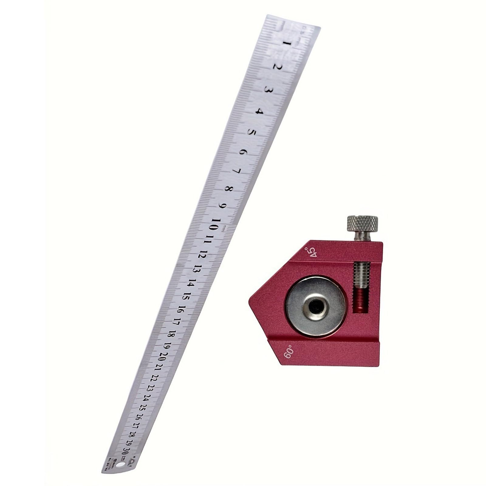 Tsophreniq A Luminium Lloy Positioning Ruler Measuring Tool For Woodworking Carpentry Craftsmen Craft Furniture Making Ngles Ruler