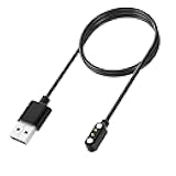 VeryFit Smartwatch Charging Cable, Fit for IDW19, IDW15, IDW13, ID208(BT), ID205L, ID206, and More, Replacement Magnetic USB Cable for Fast and Easy Charging, 3.3 ft, (ID-Cable)