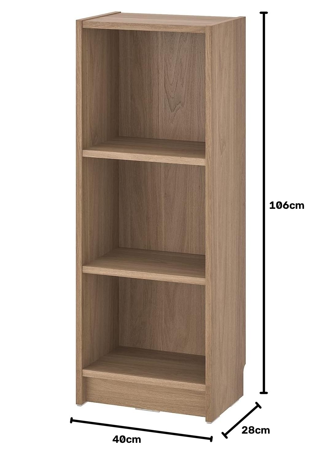 Amazon｜IKEA /イケア BILLY/ビリー：本棚40x28x106 cm オーク調