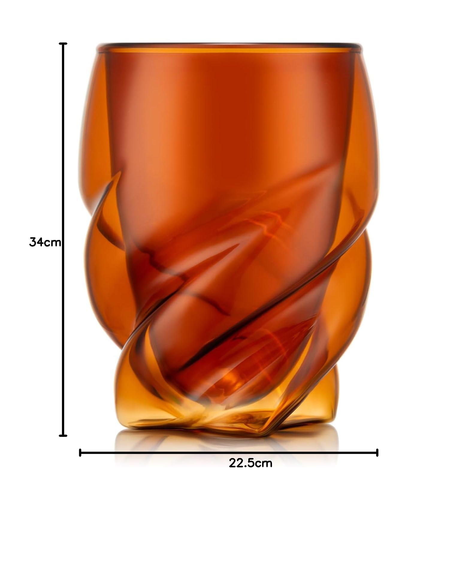 Bodum PAVINA Paris - Juego de 6 vasos de doble pared, color rojo transparente, vasos de 270 ml, aptos para lavavajillas, vidrio de borosilicato soplado por la boca