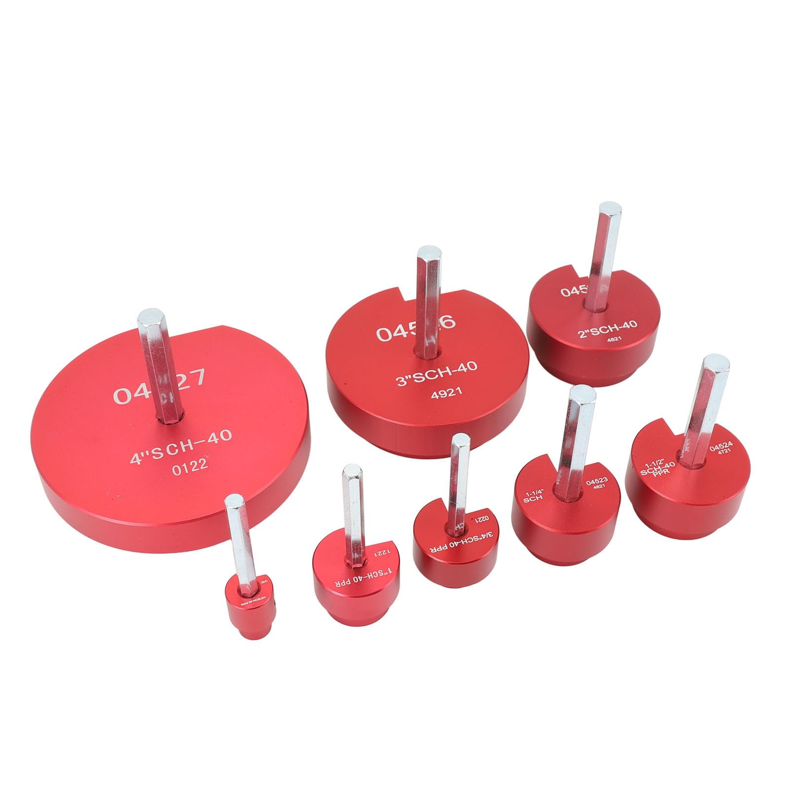 Respicefinem Escariador de Tuberías Kit Profesional de Instalación de PVC para Líneas de Drenaje, 8 Piezas, Accesorios de Tuberías, Herramientas de Plástico y Escariadores de PVC 5