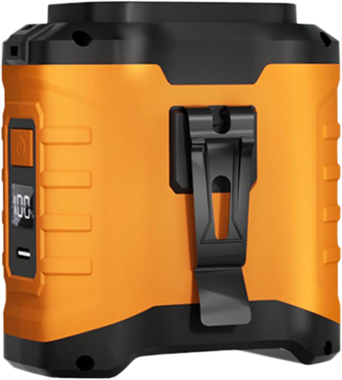 Turbo Track Fan, Wearable Cooling - Belt Clip Portable Fan with 5 Speed Settings, 1000mAh Rechargeable Battery, Waterproof Design for Personal Use Indoors & Outdoors (Grey, 10000mAh)