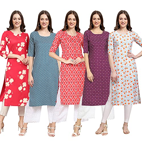 Image of Pinkmint Women's Crepe Regular Kurta