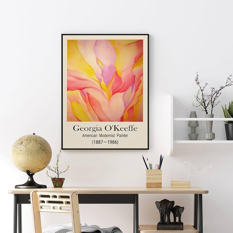 現代アート ポスター　大　ジョージア・オキーフ 　花　M 61+l3f5aFML._UF350,350_QL50_.jpg
