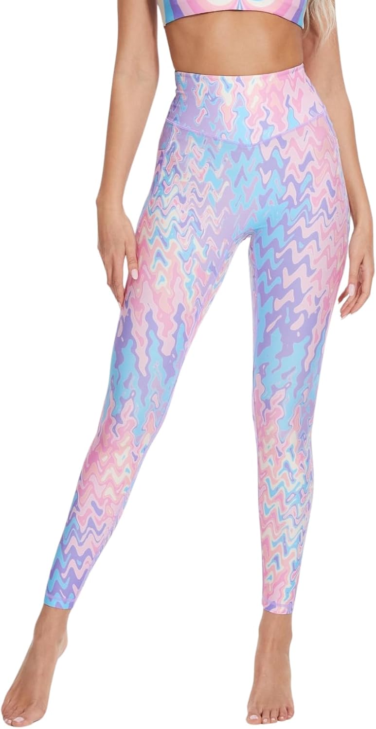 Silverwind High Waist Yoga Pants with Pockets, Soft and Stylish Patterned Leggings for Pilates,Workout and Fitness