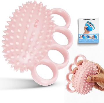 Hand Exercise Ball, Finger Therapy Ball, Grip Strengthener for Adults - Stress Relief, Massage Ball, Resistance Training for Wrist Flexibility, Hand Strengthening, Anxiety Relief