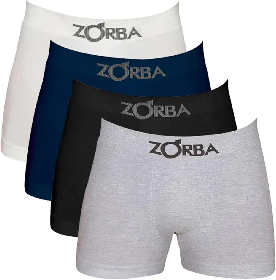 Kit 4 Cueca Boxer Sem Costura Box Zorba Box