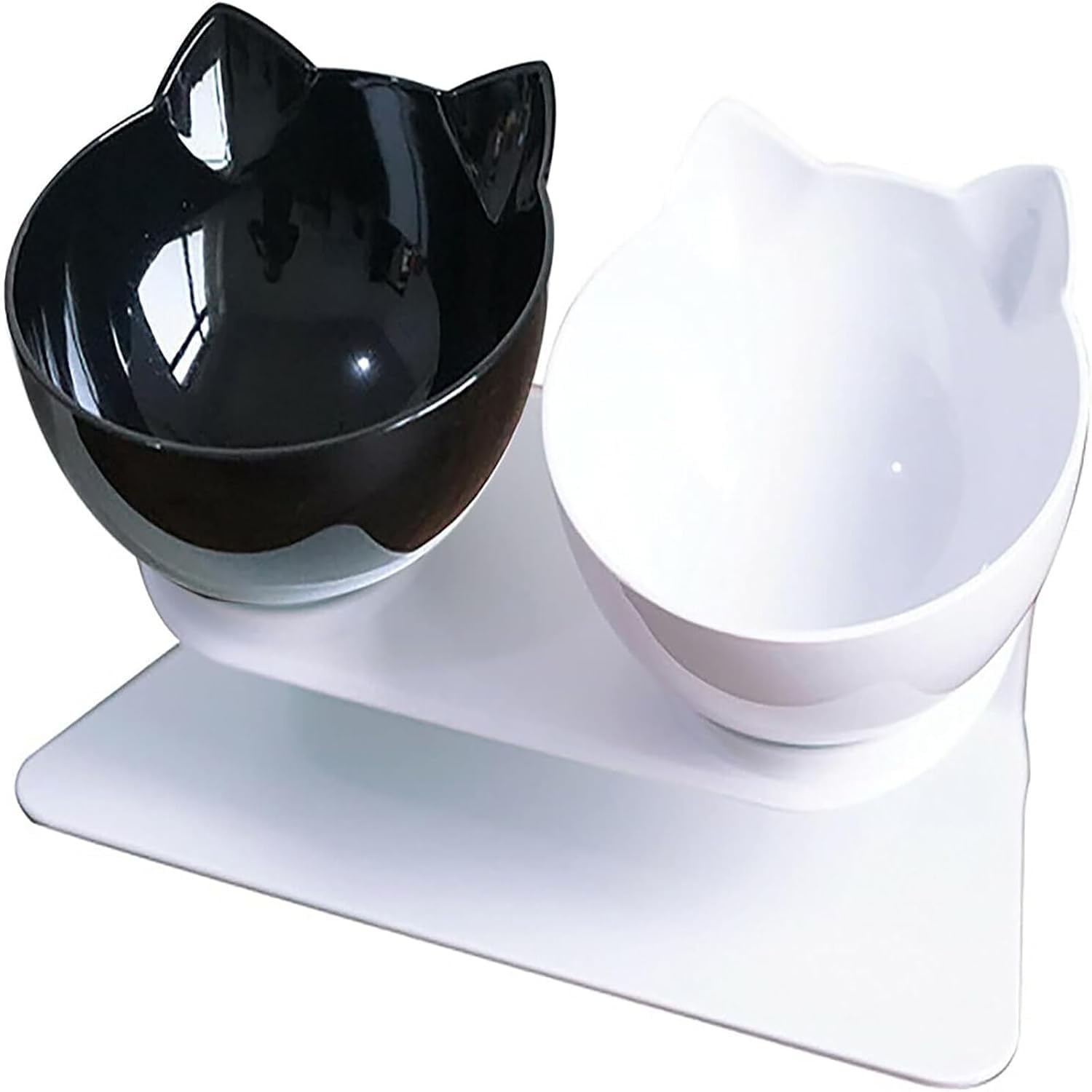 Emily Pets Cat Bowls Elevated Cat Food Water Bowls Set, 15° Tilted Raised Cat Bowls, Anti Vomiting Cat Dish Pet Feeder Bowls with Stand for Indoor Cats and Small Dogs (B0CW3DZKM9) Amazon Price History, Amazon Price Tracker