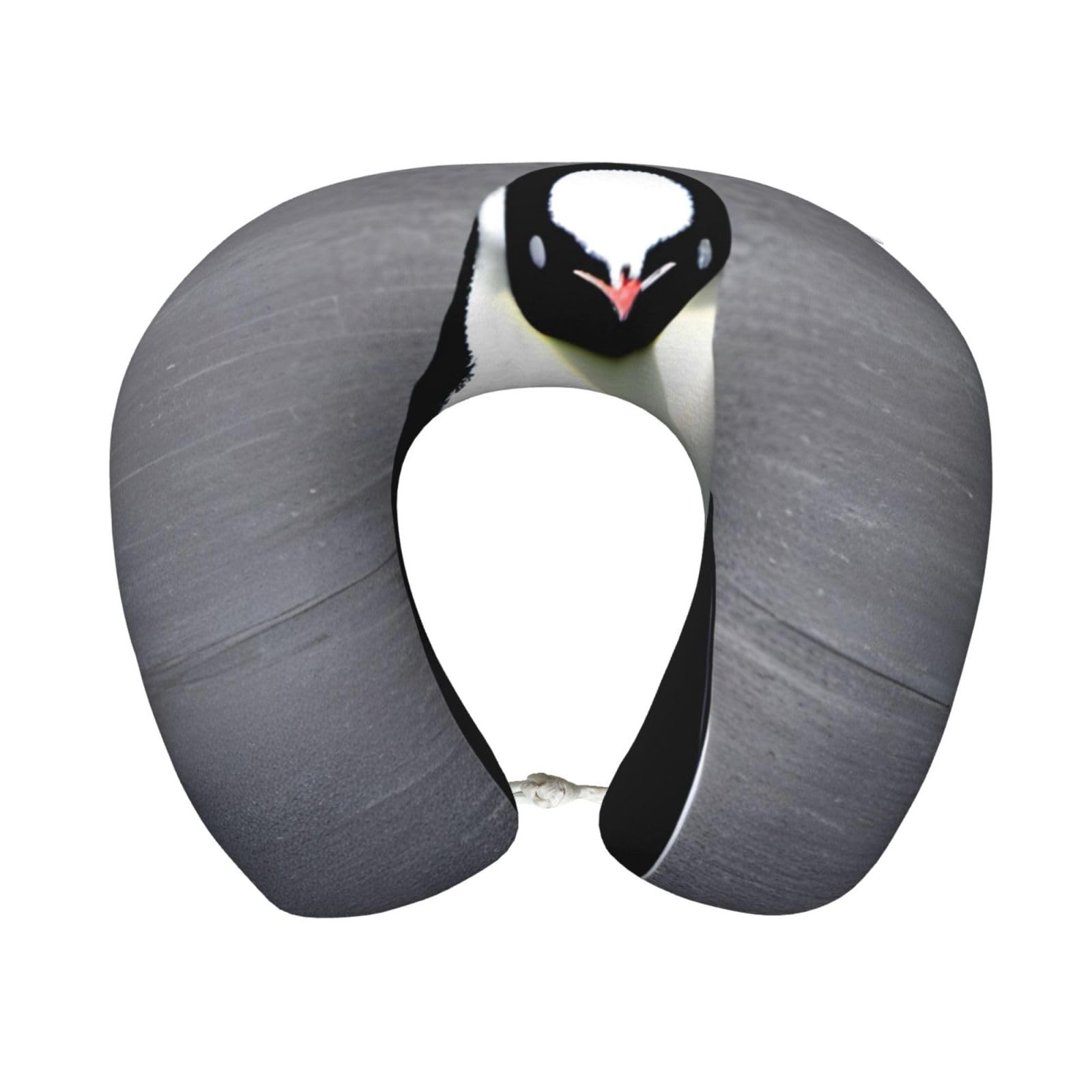 peiyeety Cute Penguin Print Custom U-Shaped Pillow,Memory Foam Cervical Neck Travel Pillow,for Home,Camping,Travelling