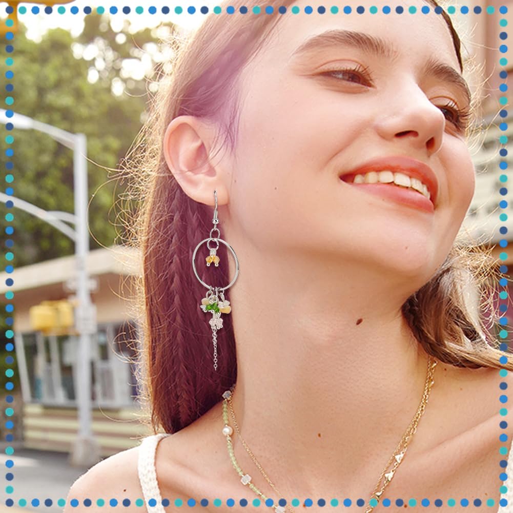 48 Pendenti In Acciaio Inox Con Cristalli - 12 Colori, 11mm, Per Bracciali, Orecchini E Collane