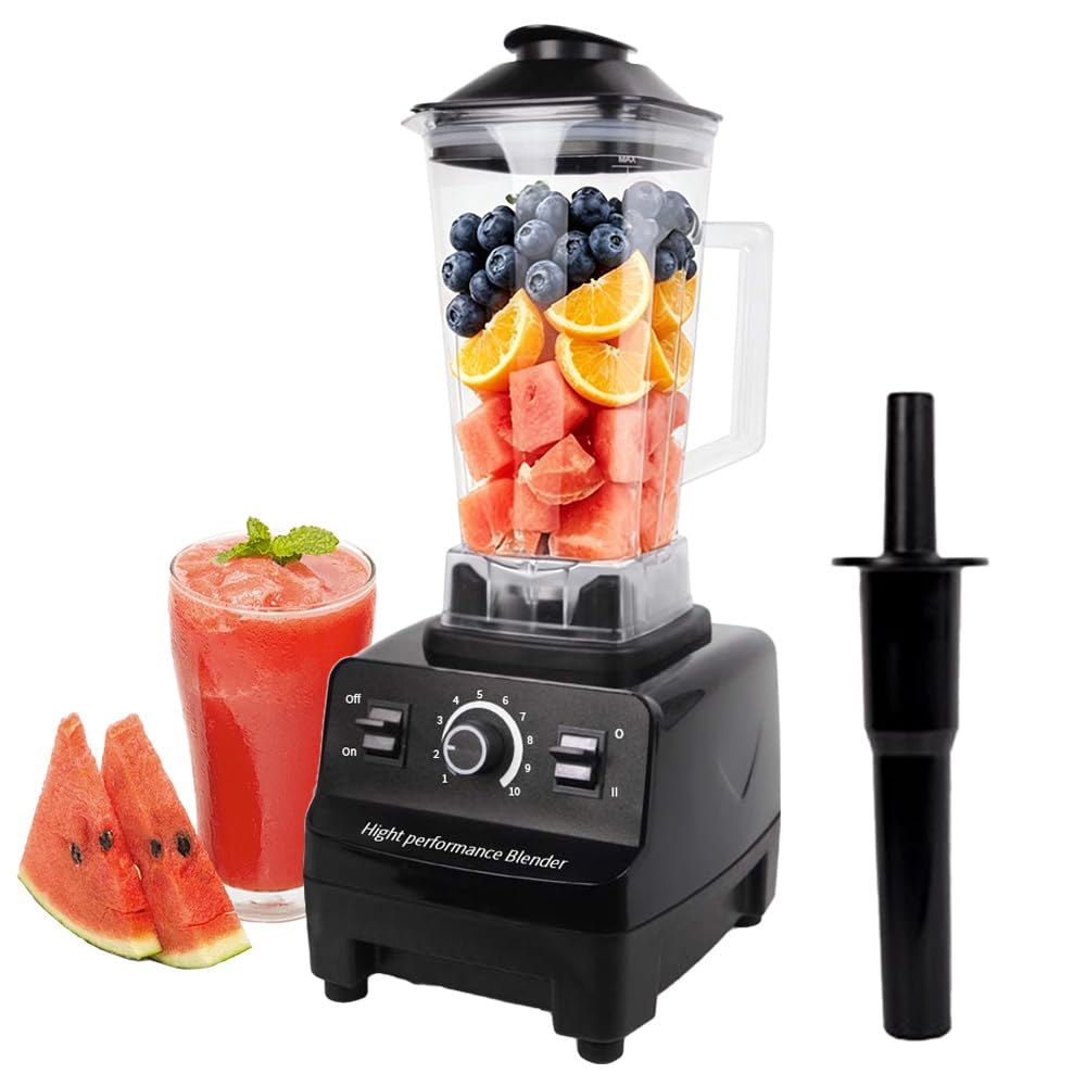 4500W Blender 2L Jug & Grinding Cup, 6 Blades, 10 Speeds for Smoothies