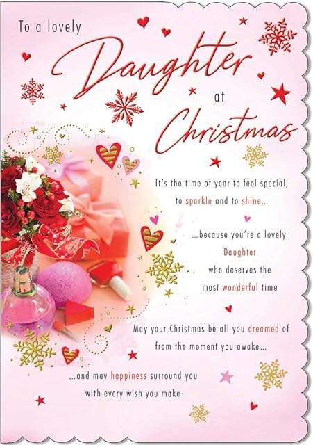 Photo Christmas Card Daughter - 9 x 6 inches - Piccadilly Greetings