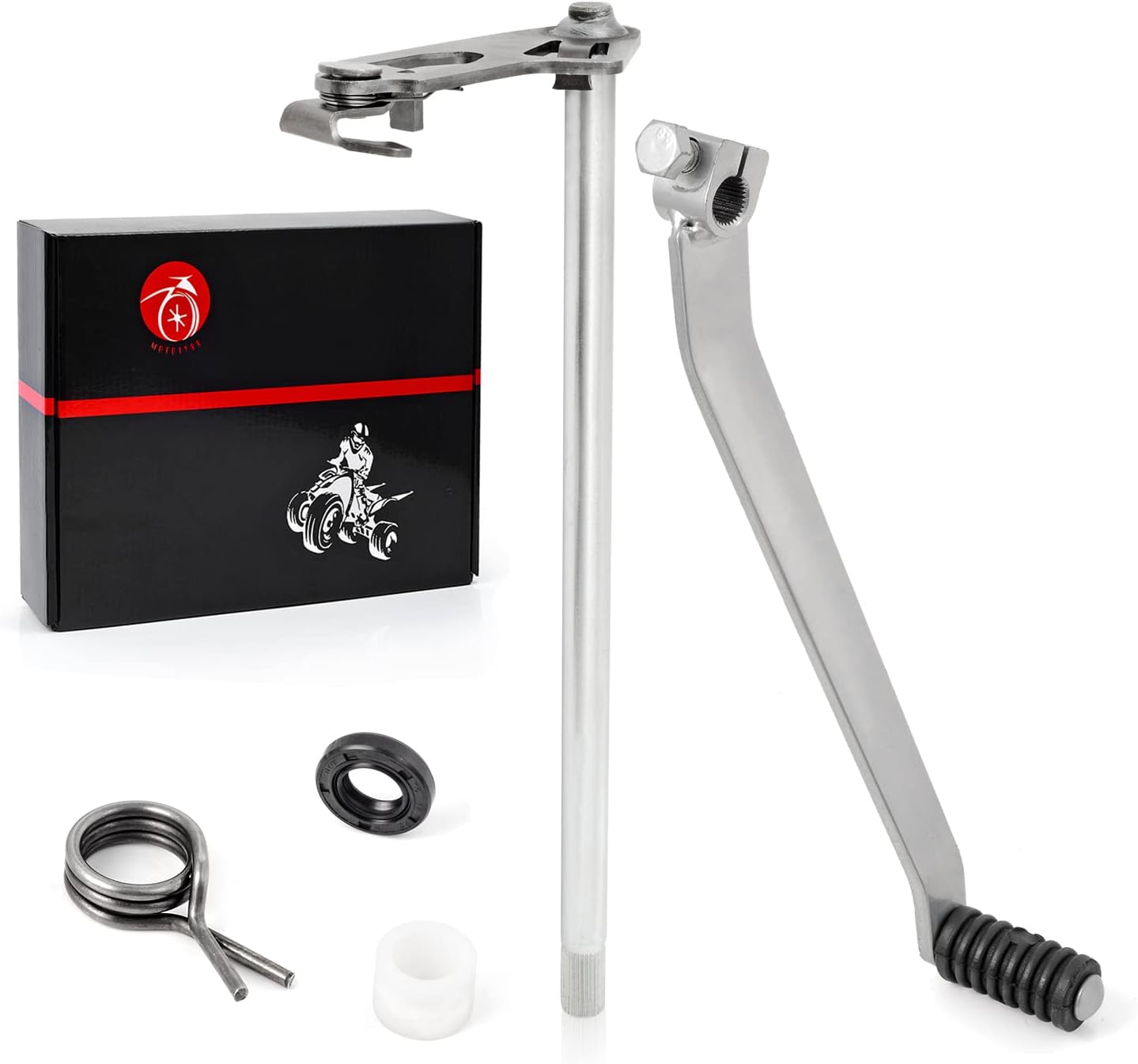 MOTO1988 Shift Lever + Shift Shaft & Spring Seal Compatible with Yamaha Banshee 350 YFZ350 1987-2006 2GU-18101-00-00