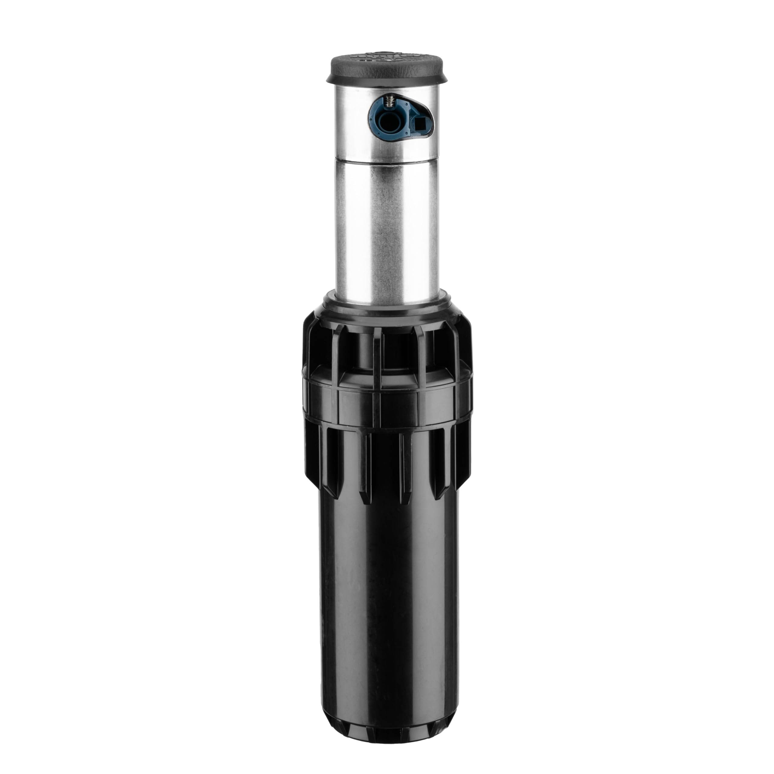 Hunter I-25 Rotor Sprinkler Head, 4" Pop-Up with Stainless Steel Riser, Adjustable Arc 50°–360°, Spray Distance 37'–71', Gear Drive Sprinkler w/Check Valve, 5 Nozzles Included, (I2504SS)