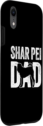 Vista 18 de Funda con silueta Sharpei para iPhone 12 Pro Max Retro Shar Pei Dad Dad Dad Father's Day Sharpei