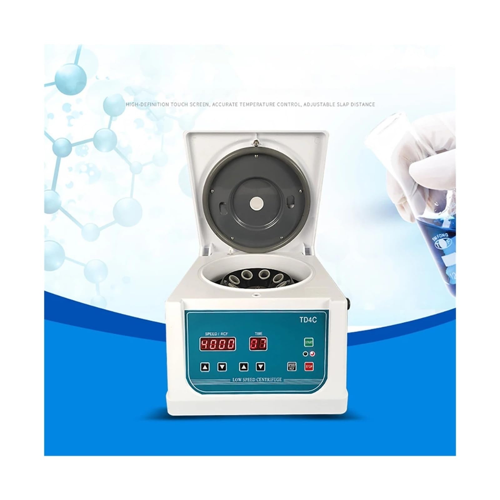 Centrífuga PRP eléctrica de baja velocidad TD4C, centrífuga de sobremesa de laboratorio con pantalla Digital, ajustable de 0-4000 RPM Control de velocidad