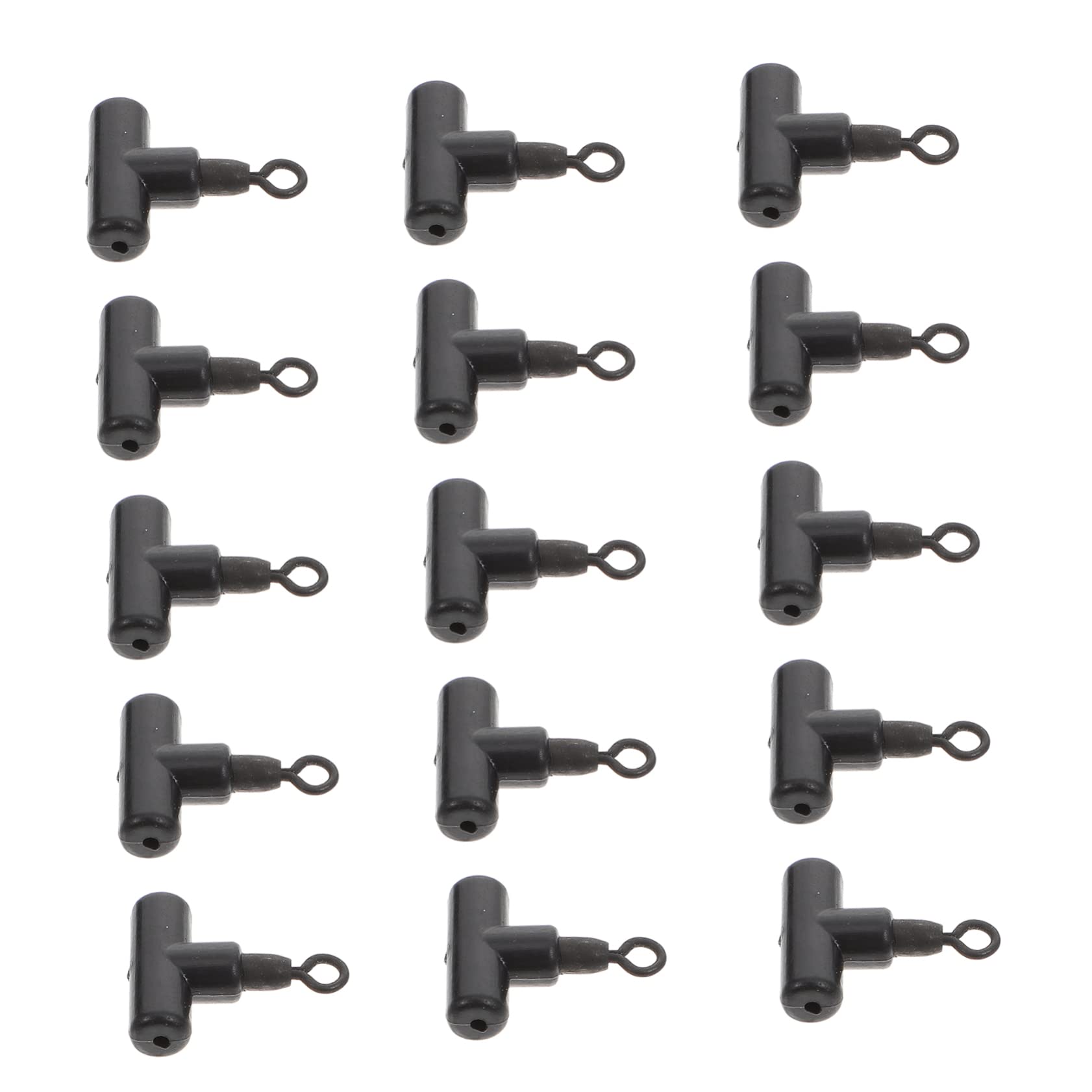 YARNOW Fishing Accessory Kit 15pcs Tee Rolling Swivel Connectors High Durability for Freshwater Sea