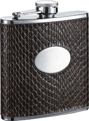 Visol Turus Leatherette Stainless Steel Hip Flask