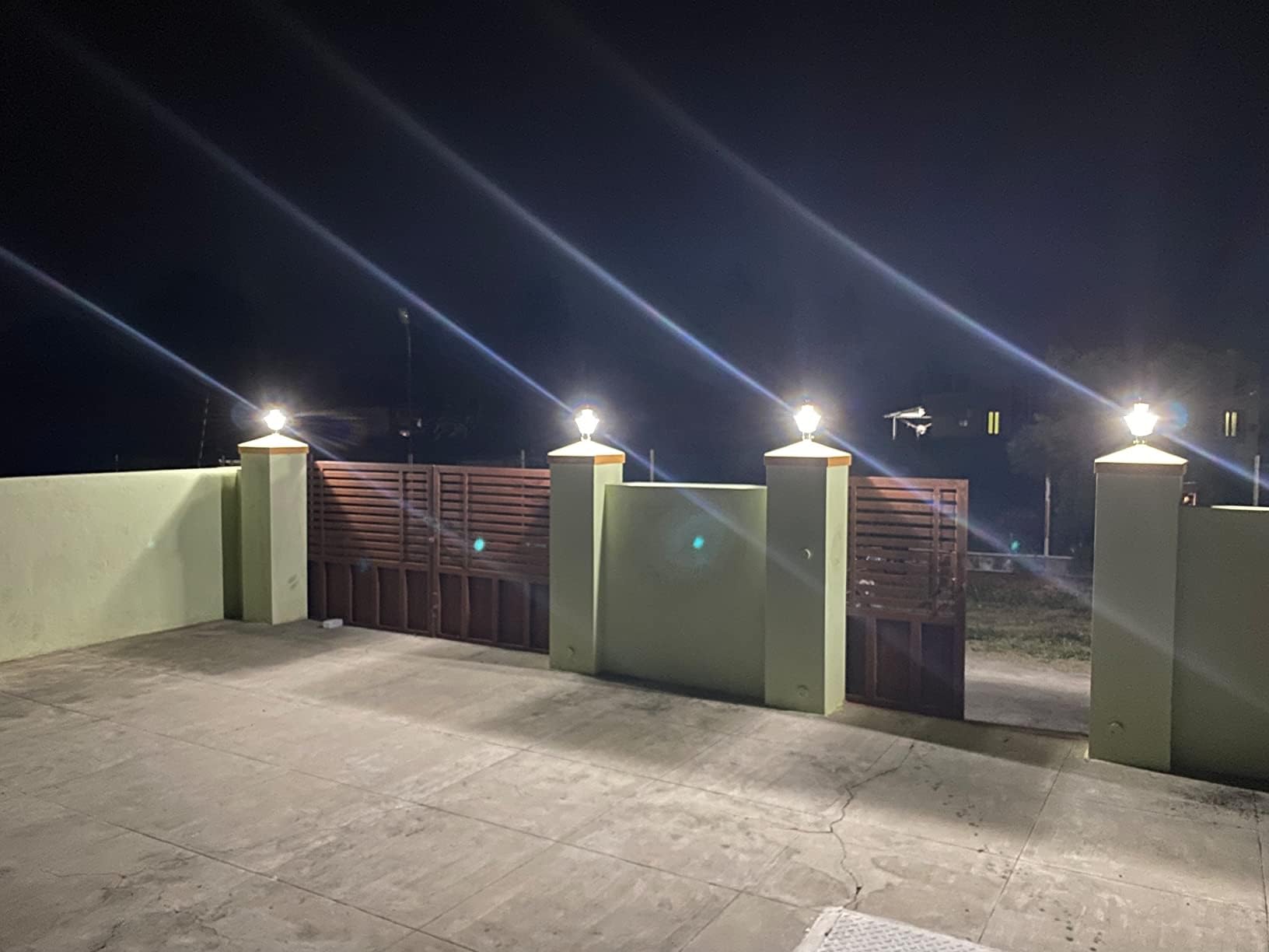 INVENTAA NEW FABULA LH Gate Light for Home Gate Waterproof (Silver Gloss) IP65 Unbreakable SS Finish Outdoor Gate Light for Home and Commercial Spaces | Pillar Garden Lights (Set of 2) 3