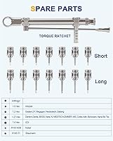 Vista 6 de Destornillador universal de implante de llave dinamométrica, kit de prótesis, destornilladores de trinquete, herramientas de reparación de implantes
