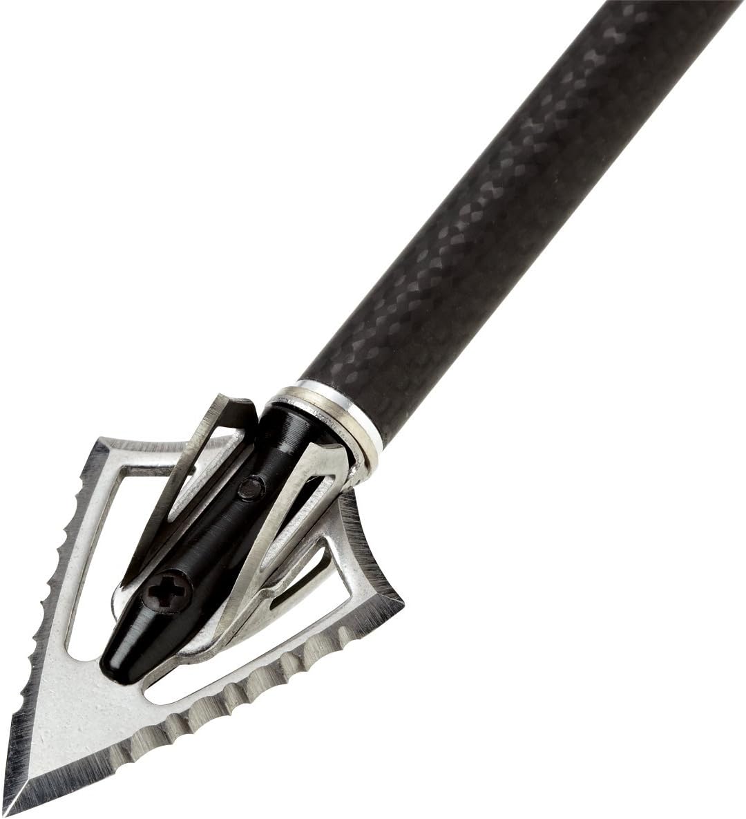 Carbon Express XT Dual Blade Serrated Crossbow Broadhead, 3-Pack