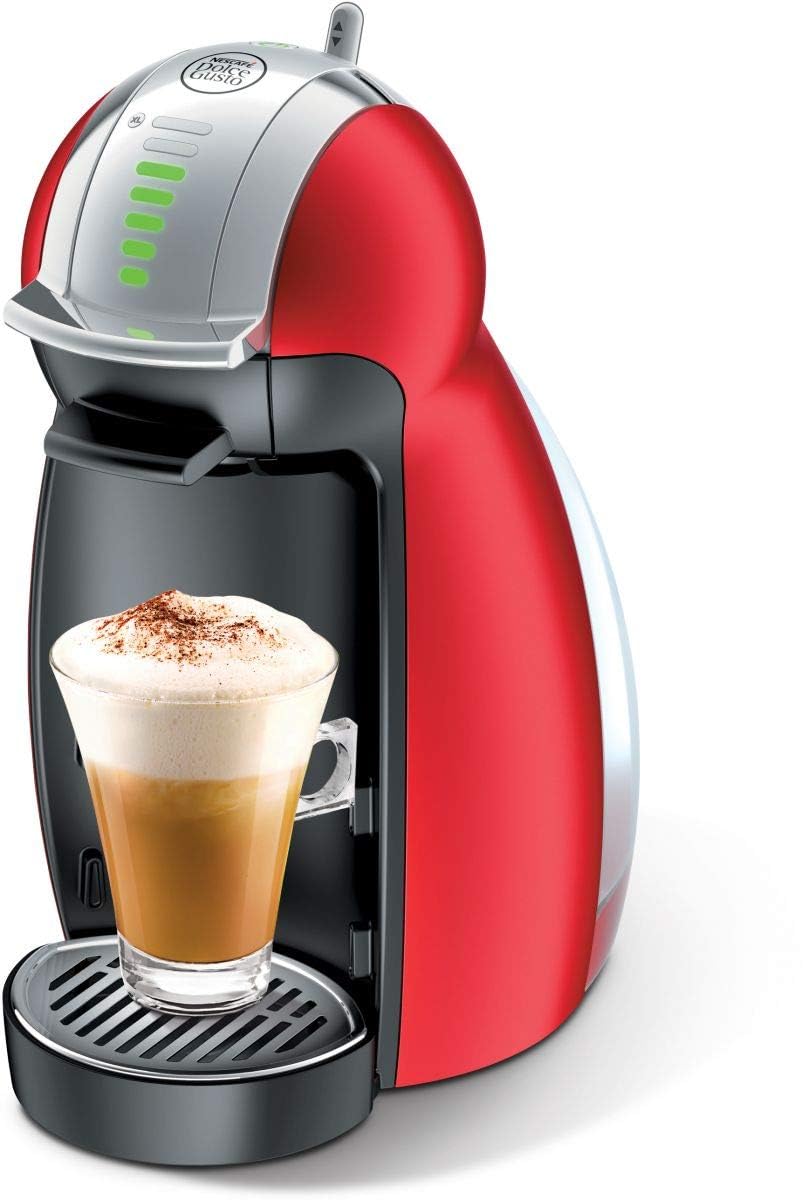 Nescafe Dolce Gusto Genio 2 Coffee Machine, With 6 Capsules, Red