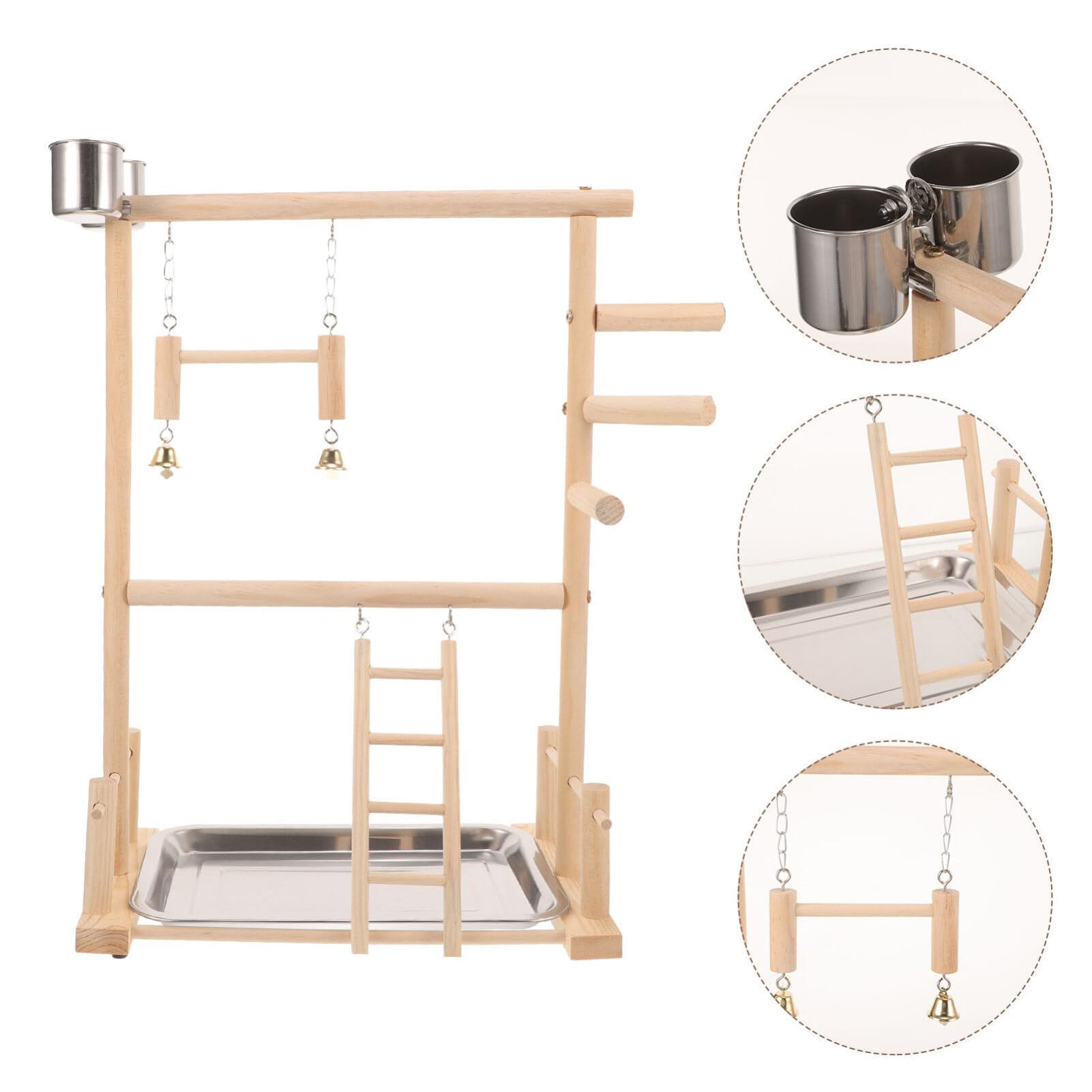 POPETPOP 1juego Soporte De Percha para Aves De Natural Estable y Duradero para Periquitos y Aves Pequeñas para Voladeras y Entrenamiento Casa