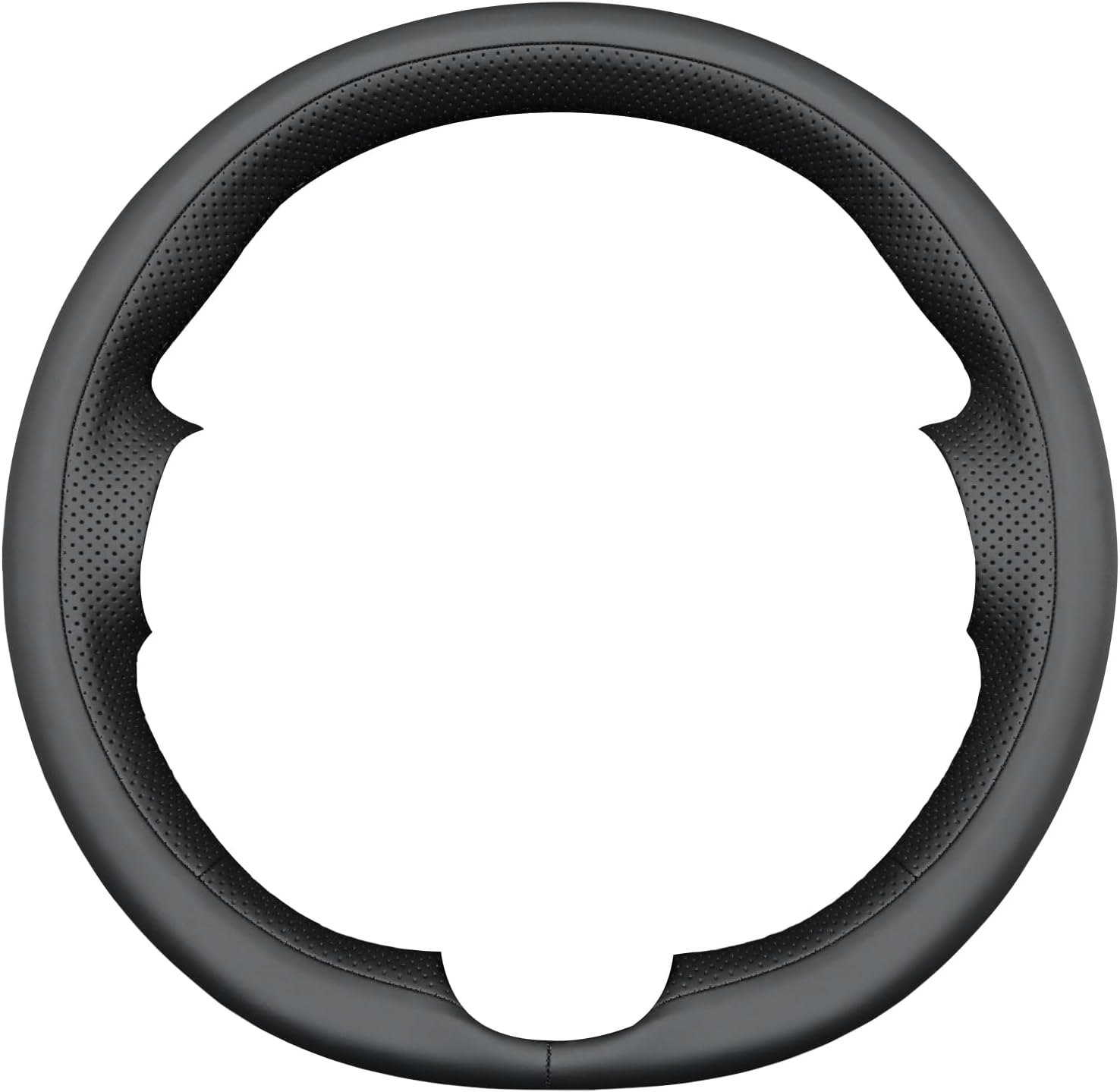 MEWANT Steering Wheel Cover for Tesla Model 3 2017-2023 / Model Y 2020-2023 3D Style Hand-Stitched Steering Wheel Wrap