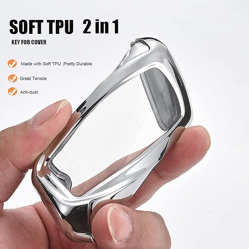 Miniatura 5 de HIBEYO Funda para llavero compatible con Mazda 2 3 5 6 8 CX-3 CX-4 CX-5 CX-7 CX-9 Atenza Axela MX5 Speed3 Miata 234 botón de protección completa con