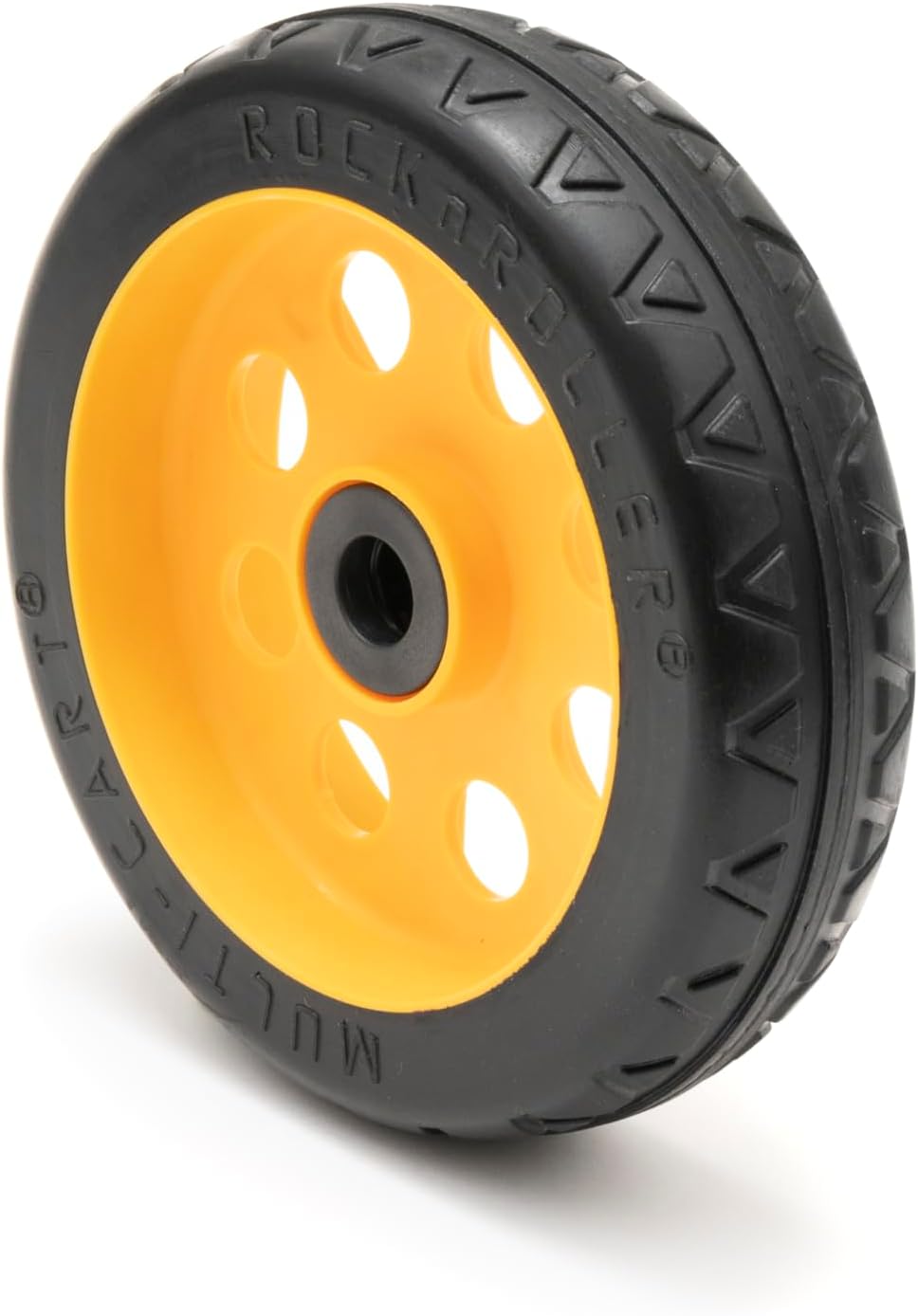 Rock-N-Roller R-Trac Rear Wheel 2-Pack, 8" x 2" No-Flat Pair of wheels for R6 & R8 Multi-Carts, Offset Hub