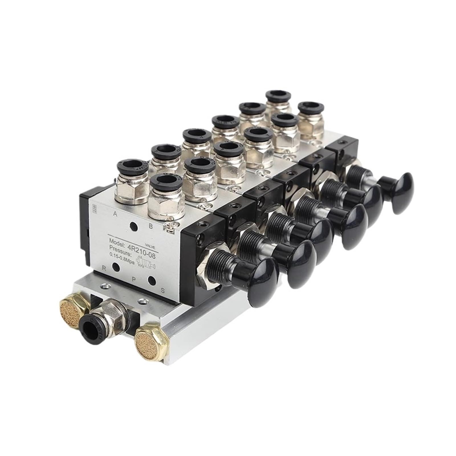 RCGKNNMUZ 4R210-08 2F-10F Manual 2 Way 5 Position Push and Pull Pneumatic Switch of Directional Combination(10 in 10 Out)