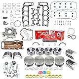 DNJ EK1101M Master Engine Rebuild Kit for 2004-2007 Dodge, Jeep, Mitsubishi Commander, Dakota, Durango 4.7L V8 16V SOHC 287cid
