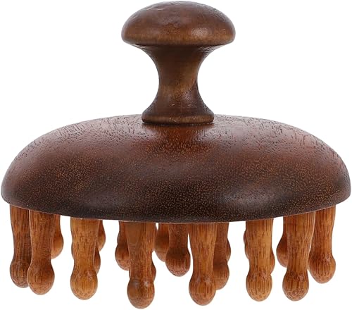 Miniatura 1 de KOMBIUDA Peine de madera Peine de pelo natural Cepillo de champú Cepillo de masaje Cepillo de pelo Cepillo desenredante de pelo Peine de peinado