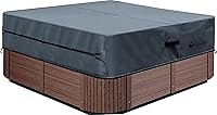 Vista 10 de UCEDER Cubierta Redonda para Tina de Hidromasaje 170G de Polietileno, Cubierta de Spa Impermeable y Protección UV, Protector Solar para Tina