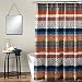 Lush Decor Boho Stripe Shower Curtain, 72 x 72", Turquoise/Orange