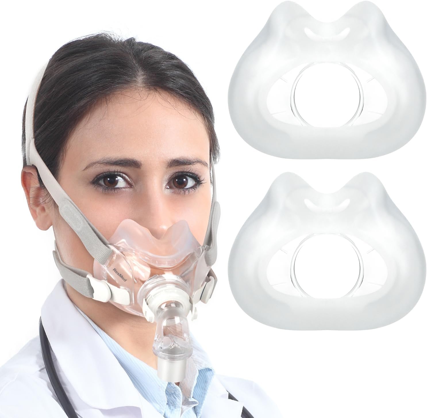 AirFit F30 Replacement Mask Cushion Medium - 2 Pack Optimized Comfort & Secure Seal Cushion Compatible with Original Frame and Mask Accessory Replacement (M)