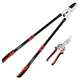 YRTSH Loppers Branch Cutter Heavy Duty Tree Trimmer with Compound Action Loppers Heavy Duty