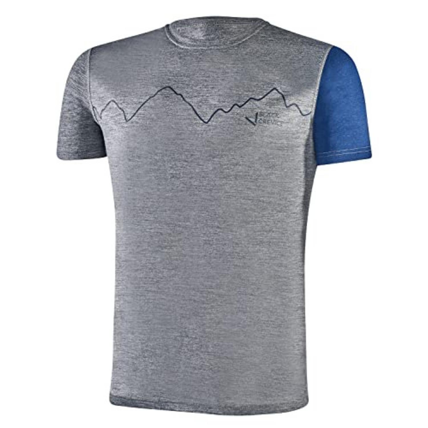Black Crevice Black Crevice Maglietta da Uomo in Lana T-Shirt Uomo