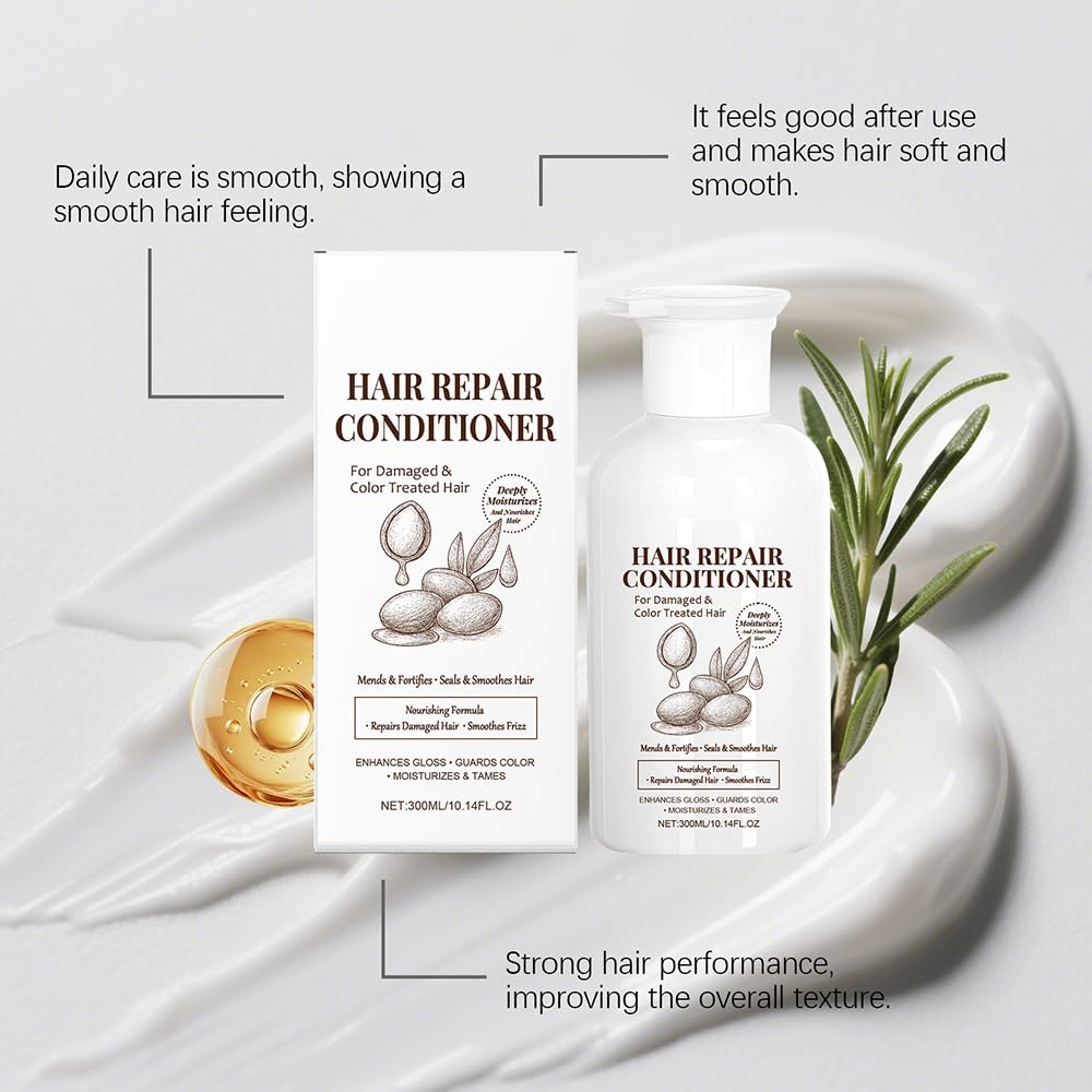 Reparieren Sie den feuchtigkeitsspendenden Conditioner | Tägliche Anti-Frizz-Haarpflege verbessert Weichheit und Glanz(2PCS)