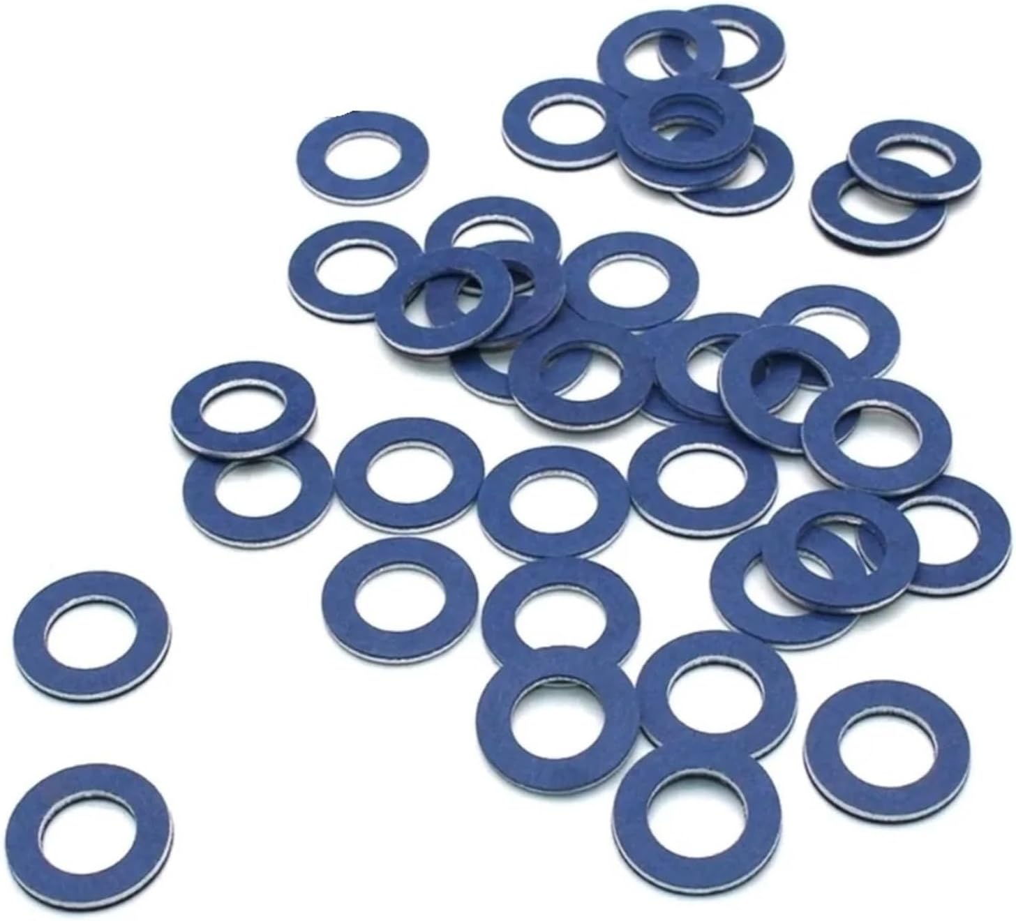 100pcs OE 90430-12031 Oil Drain Plug Gaskets, 12mm Aluminum Gasket Replacement