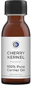 Mystic Moments | Cherry Kernel Carrier Oil - 125ml - Pure &amp; Natural Oil Perfect for Hair, Face, Nails, Aromatherapy, Massage and Oil Dilution Vegan GMO Free