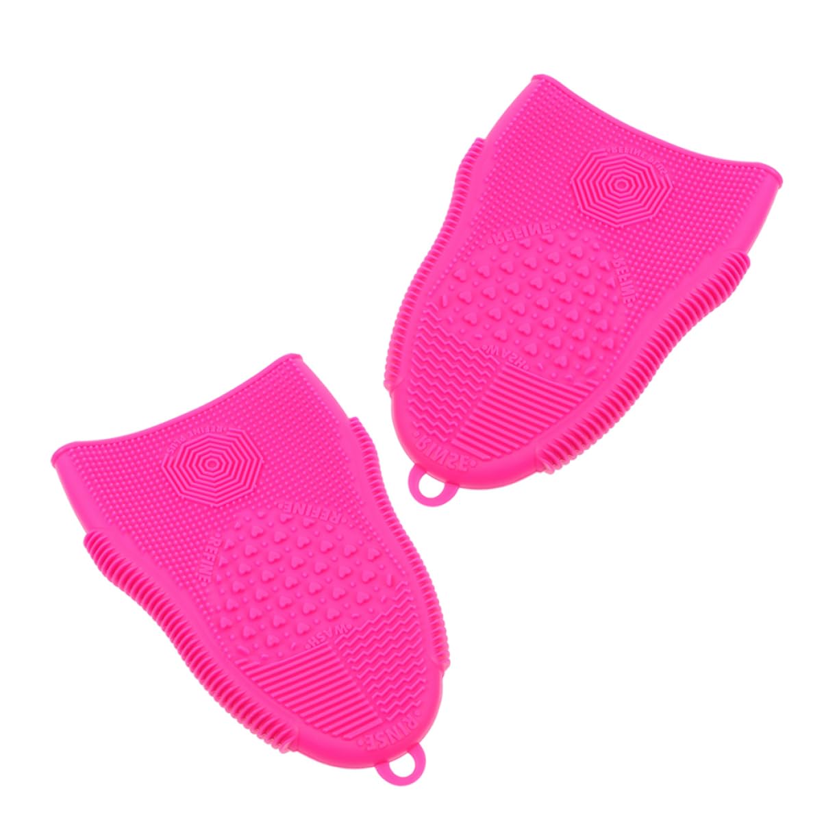 Silicone Makeup Brush Cleaner Mat 2pcs Foldable Portable Brush Washer for Cleaning Makeup and Dishes