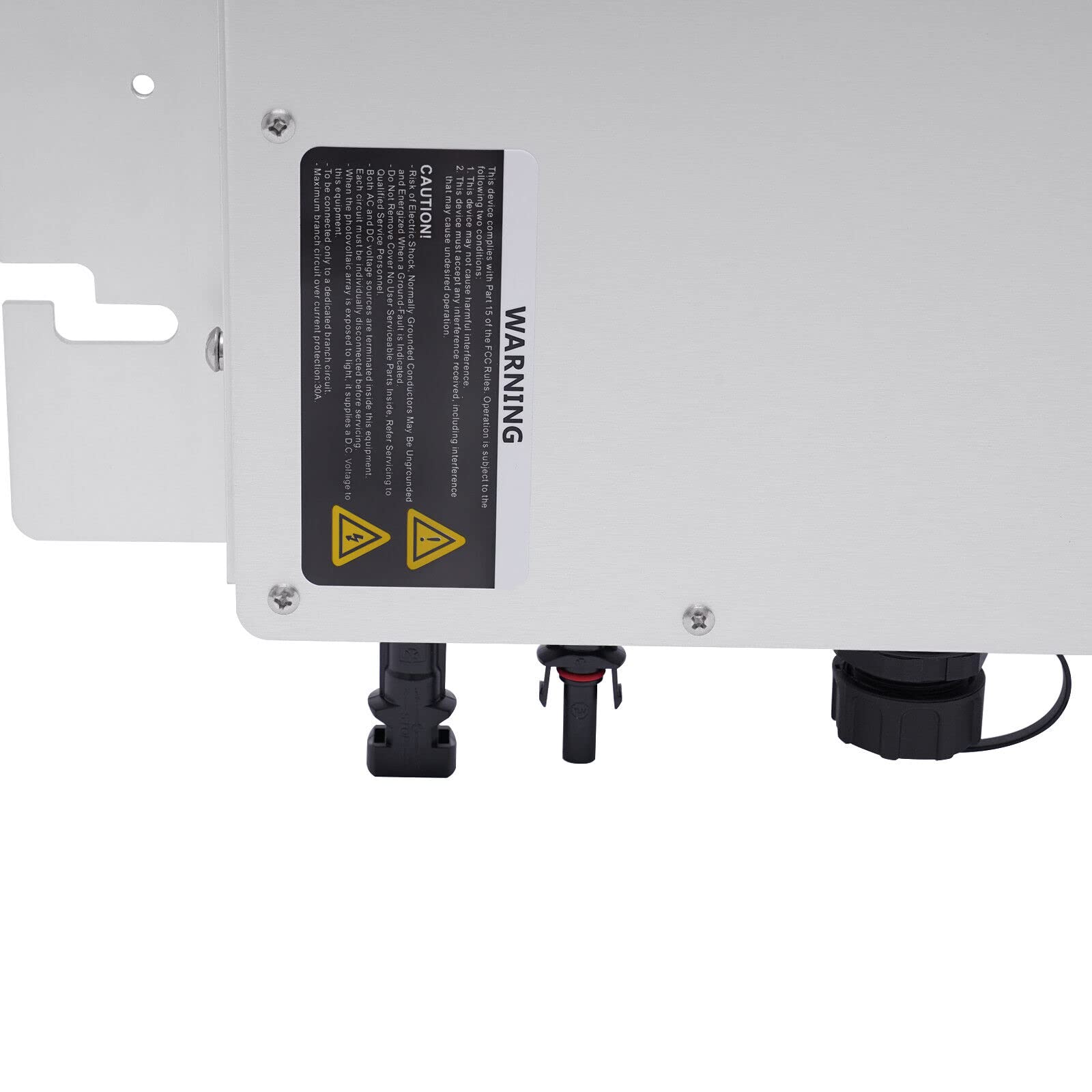DC28-50V Mikro Wechselrichter MPPT 1200W PV Solar Grid Tie Micro Inverter Modul, für 30V oder 36V Sonnenkollektoren (Silver)