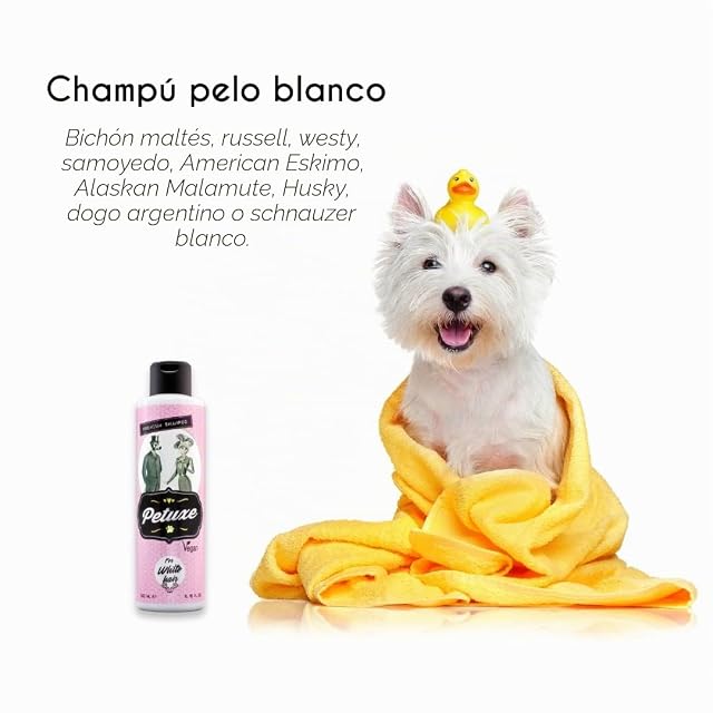 Foto 6 de 6 de PETUXE Champú para Perros y Gatos de Pelo Blanco - 500 ml
