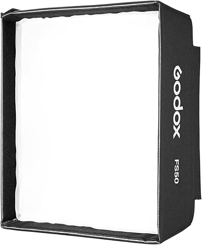 Miniatura 2 de Godox Caja de luz rectangular FS50 con rejilla para paneles de luz flexibles Godox FH50BI FH50R