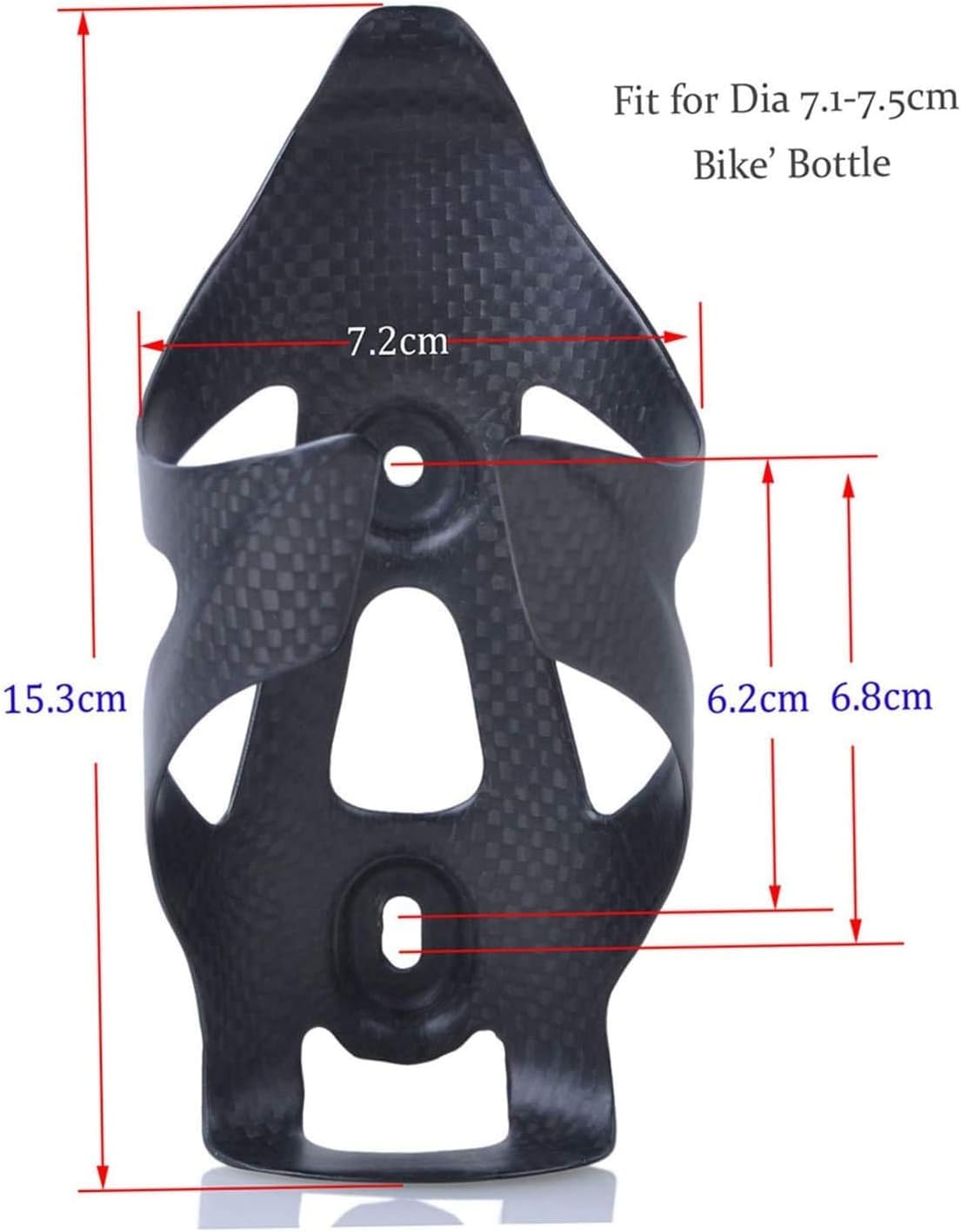 akcesoria do rowerów górskich, uchwyt na butelkę, 2 szt. Ultralekkiego roweru z pełnym włóknem węglowym Uchwyt na bidon Uchwyt na bidon Uchwyty do roweru Rower szosowy MTB Kolarstwo- (czarny)