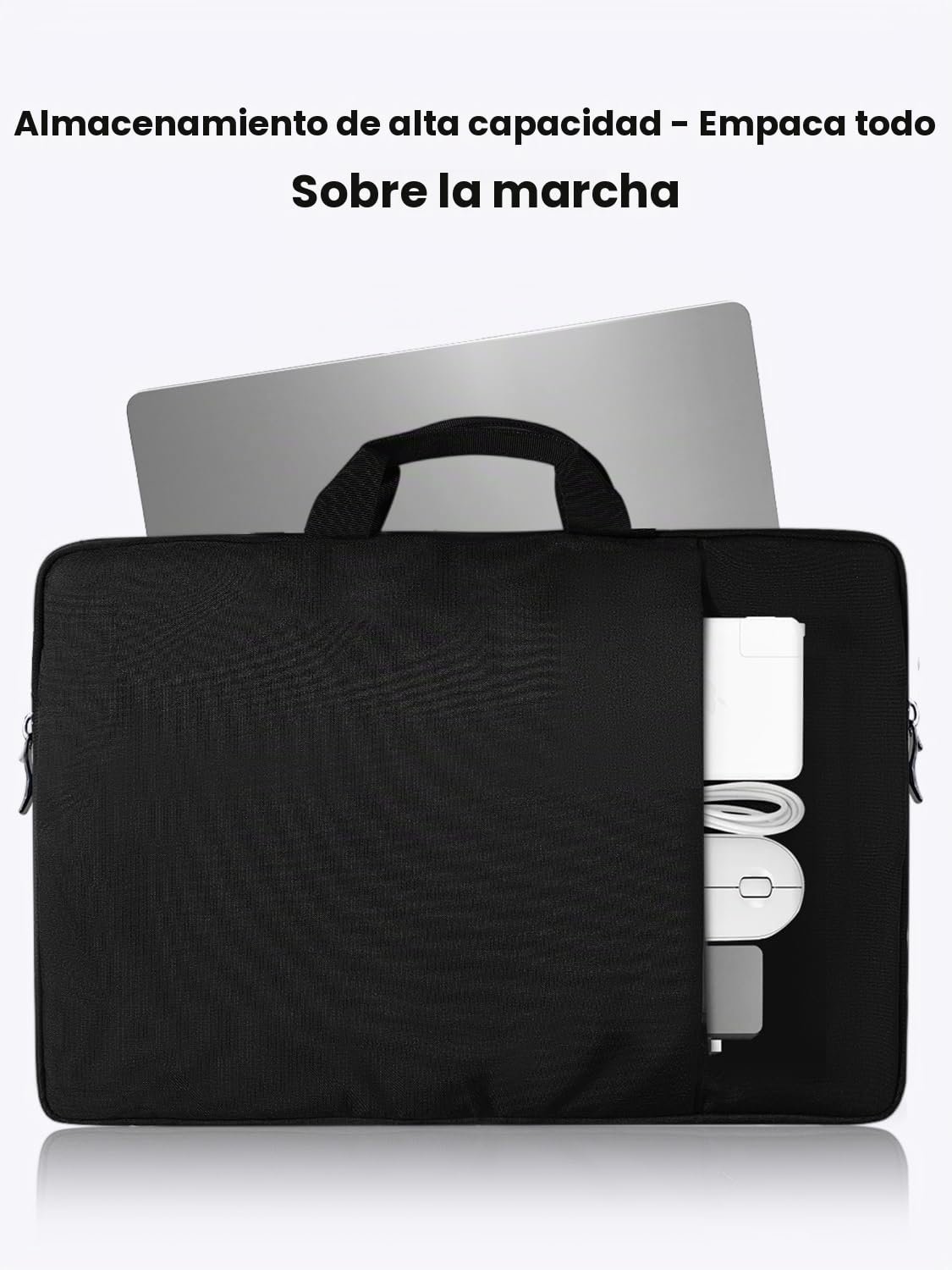 La Bolsa para Portátil UPERFECT de 22 Pulgadas Es Adecuada para Monitores Portátiles, Tabletas Y Más, Y Cuenta con Asa Resistente, Bolsillos Laterales Espaciosos, Relleno Antichoque Y Capa Impermeable